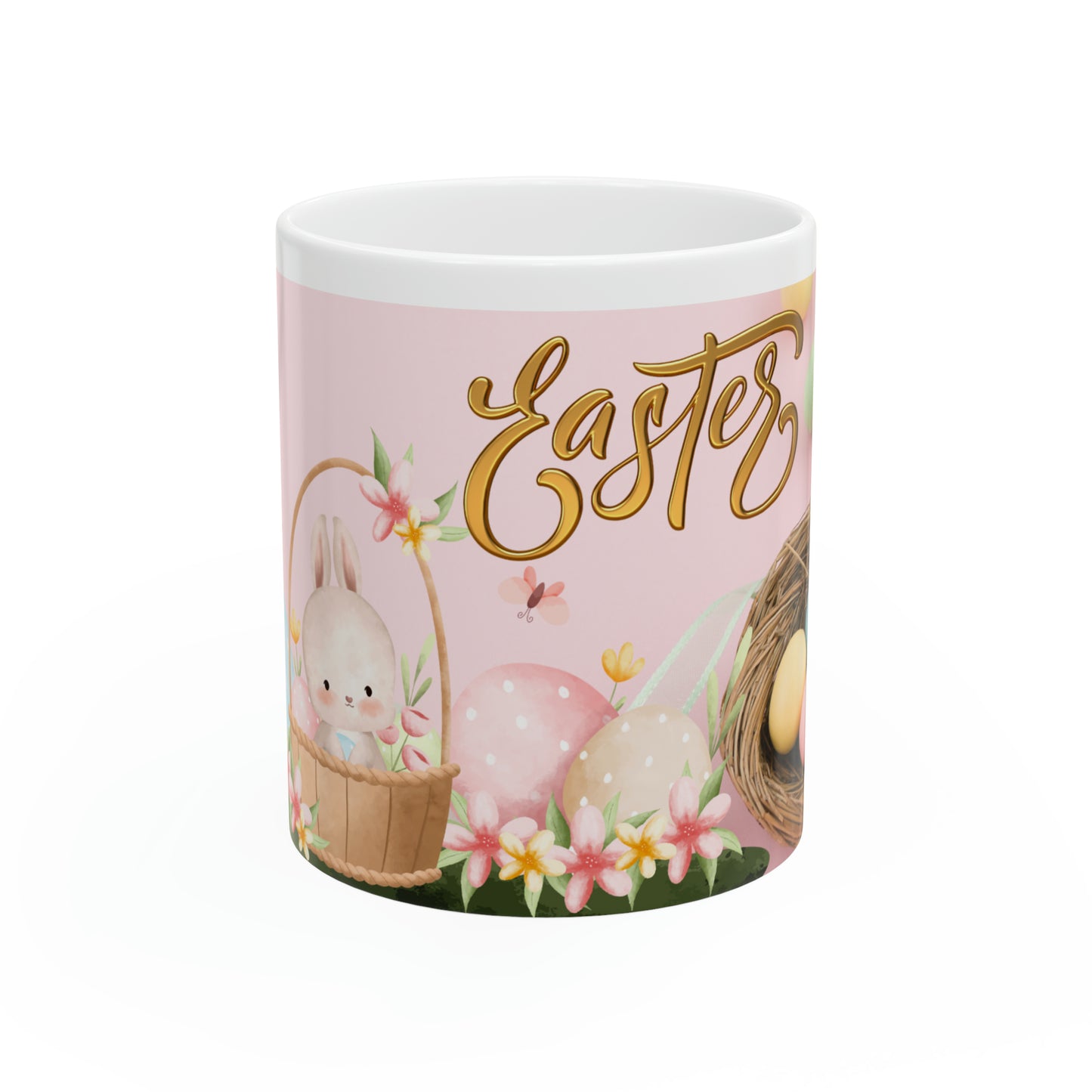 Customized Ceramic Coffee Mug - Easter Edition, 11oz