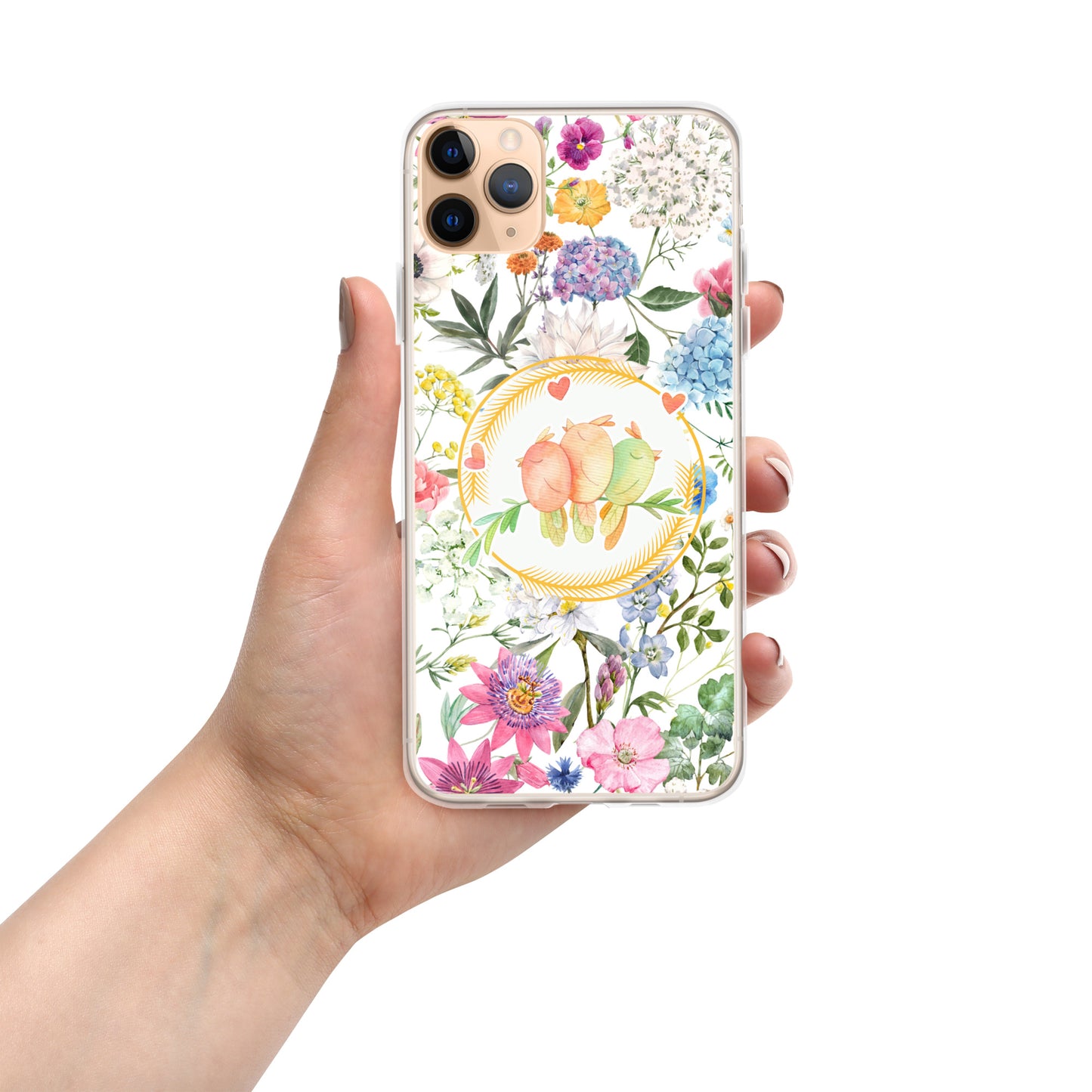 Clear Phone case Compatible with iPhone 15 pro max case Spring, Cute and Flexible with Raised Bezel Easy to take on and Off and Wireless Charging Compatible