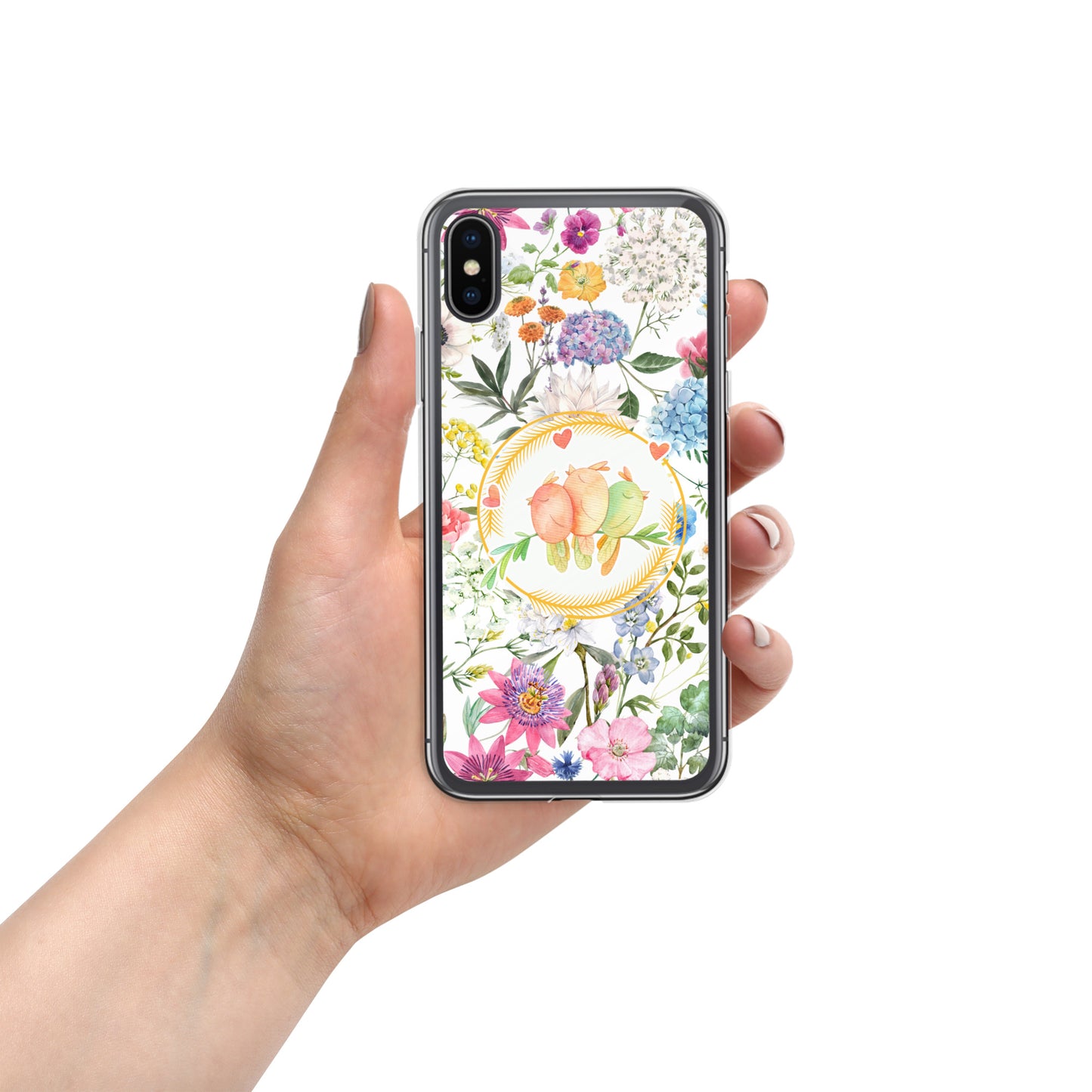 Clear Phone case Compatible with iPhone 15 pro max case Spring, Cute and Flexible with Raised Bezel Easy to take on and Off and Wireless Charging Compatible