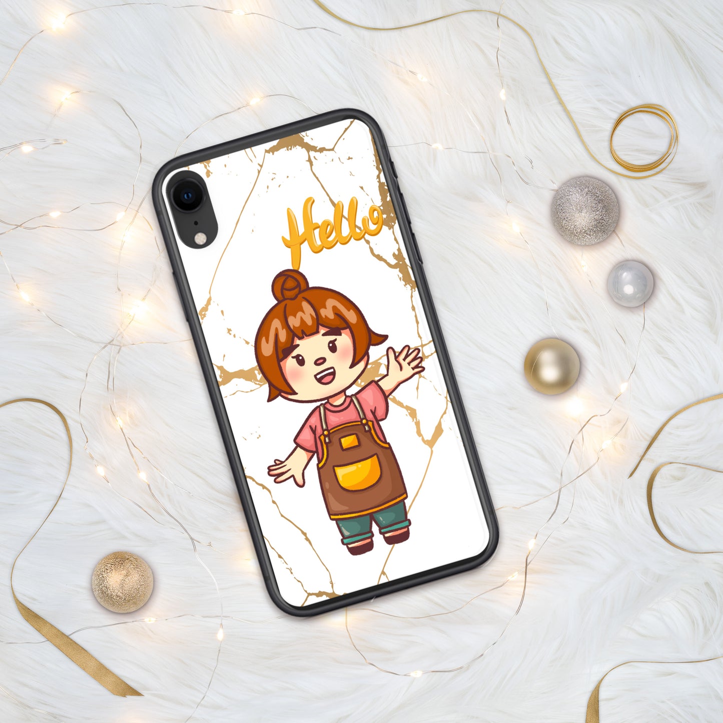 Designed Clear Phone case Compatible with iPhone , Cute and Flexible with Raised Bezel Easy to take on