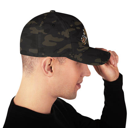 Lion Embroidered Structured Twill Cap