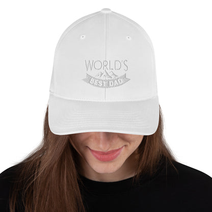 Best Dad Ever Embroidered Cap Closed Back