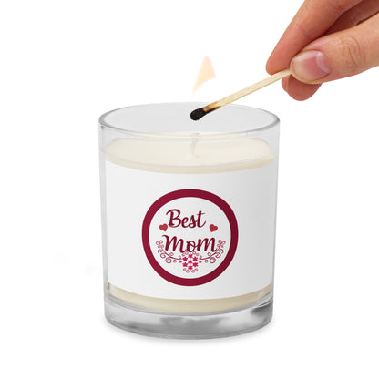 Glass jar soy wax candle|Best Mom| Mothers day gift