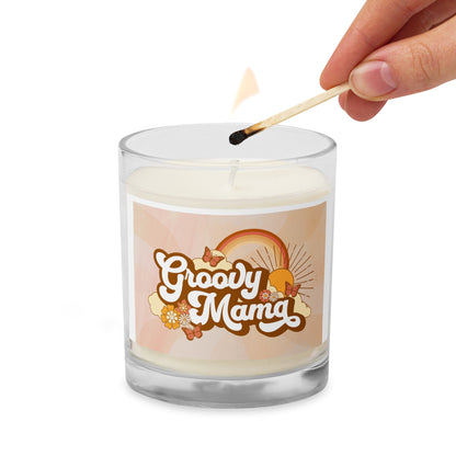 Glass jar soy wax candle|Groovy Mom|Mothers day gift