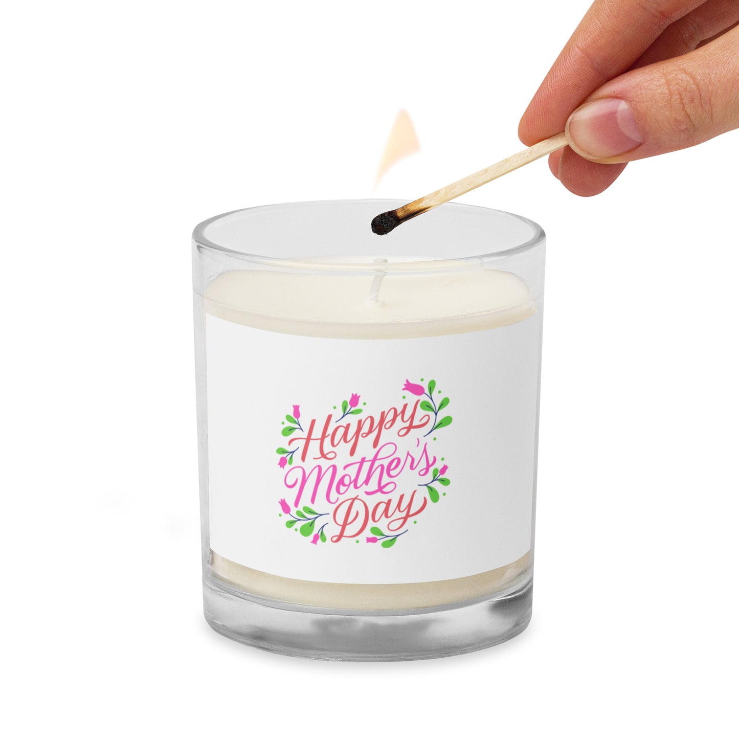 Glass jar soy wax candle|Happy Mothers day special