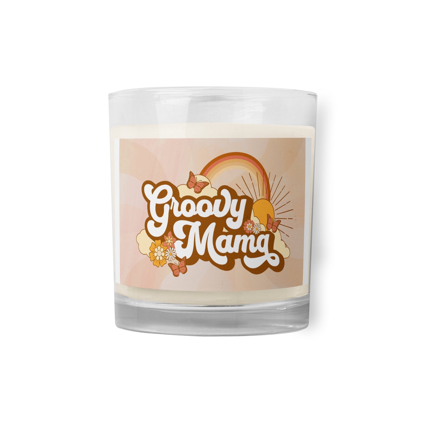 Glass jar soy wax candle|Groovy Mom|Mothers day gift