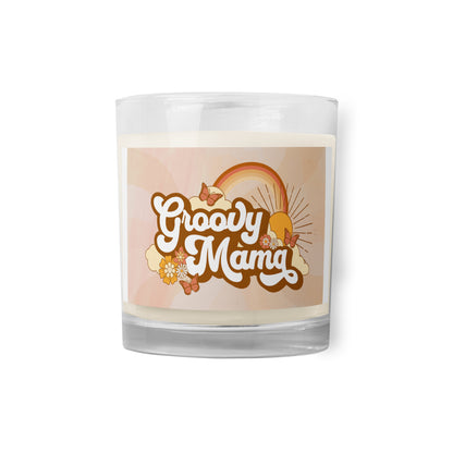 Glass jar soy wax candle|Groovy Mom|Mothers day gift