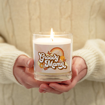 Glass jar soy wax candle|Groovy Mom|Mothers day gift