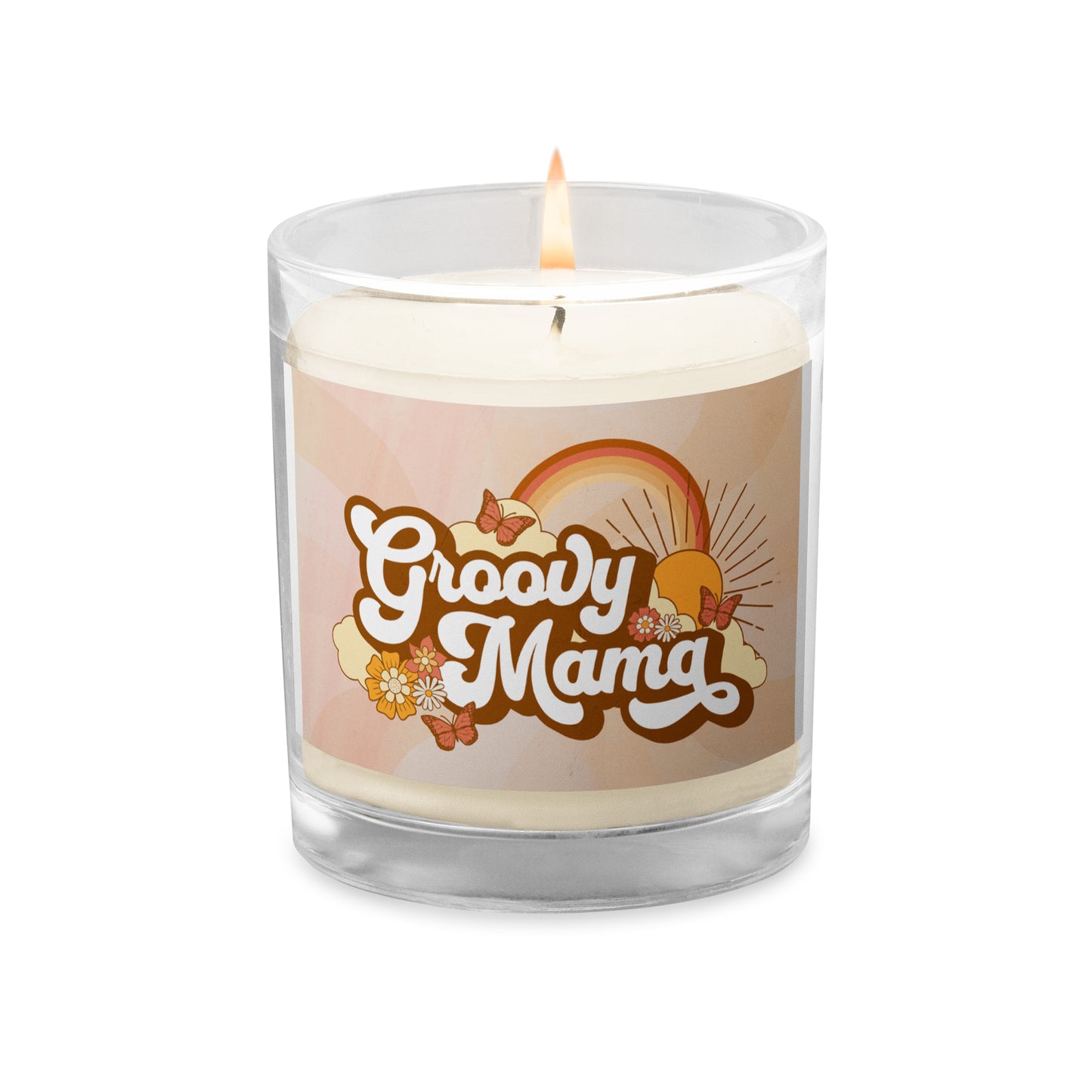 Glass jar soy wax candle|Groovy Mom|Mothers day gift