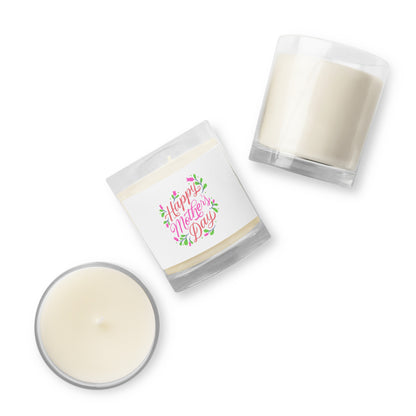 Glass jar soy wax candle|Happy Mothers day special