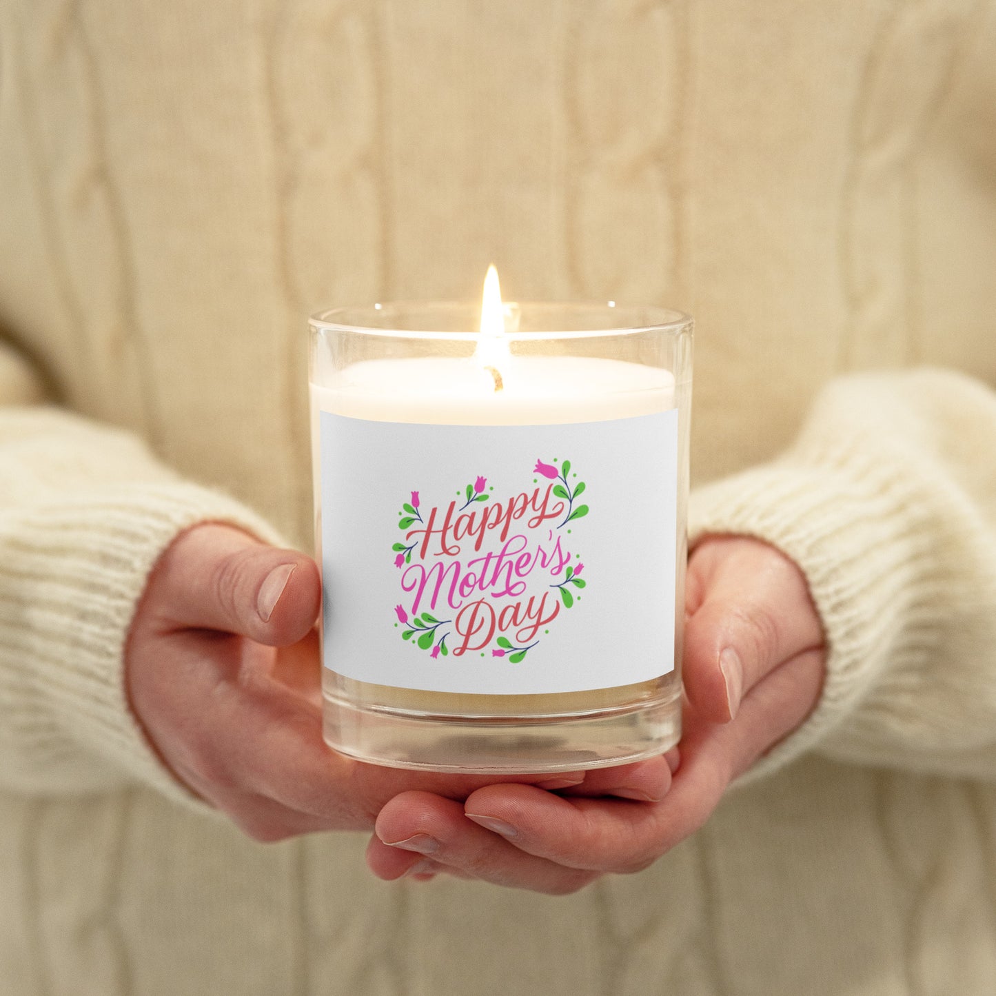 Glass jar soy wax candle|Happy Mothers day special