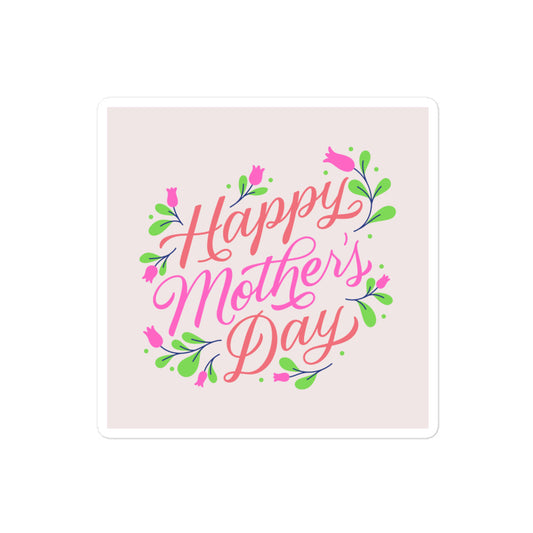 Bubble-free stickers for Mothers day