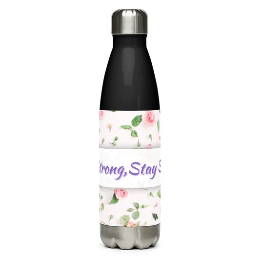 Stainless Steel Water Bottle with Floral Inspiration