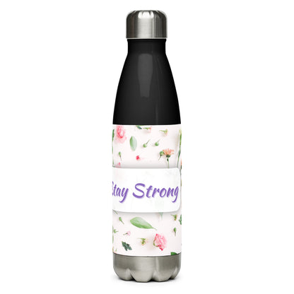 Stainless Steel Water Bottle with Floral Inspiration