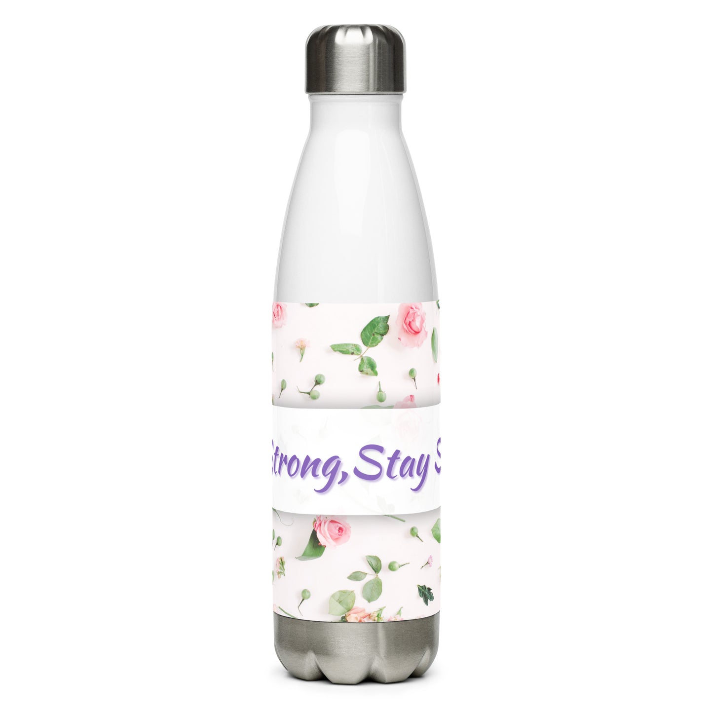 Stainless Steel Water Bottle with Floral Inspiration