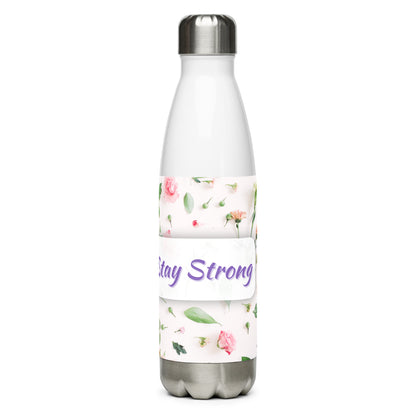 Stainless Steel Water Bottle with Floral Inspiration