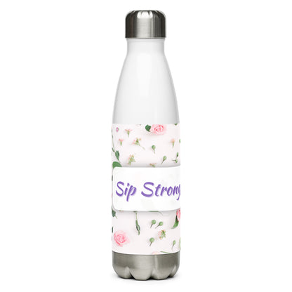 Stainless Steel Water Bottle with Floral Inspiration