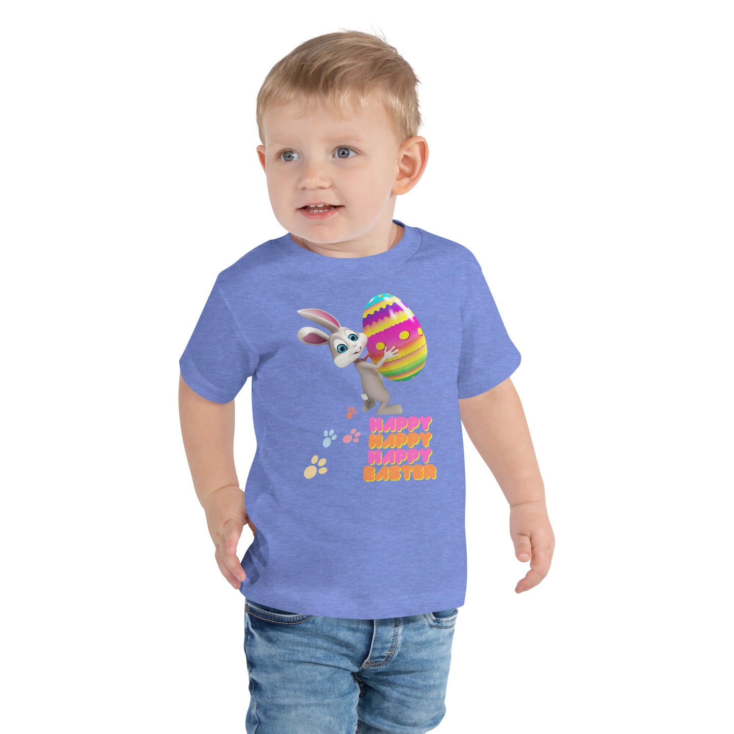 Easter Bunny Graphic Short Tee for Boys and Girls