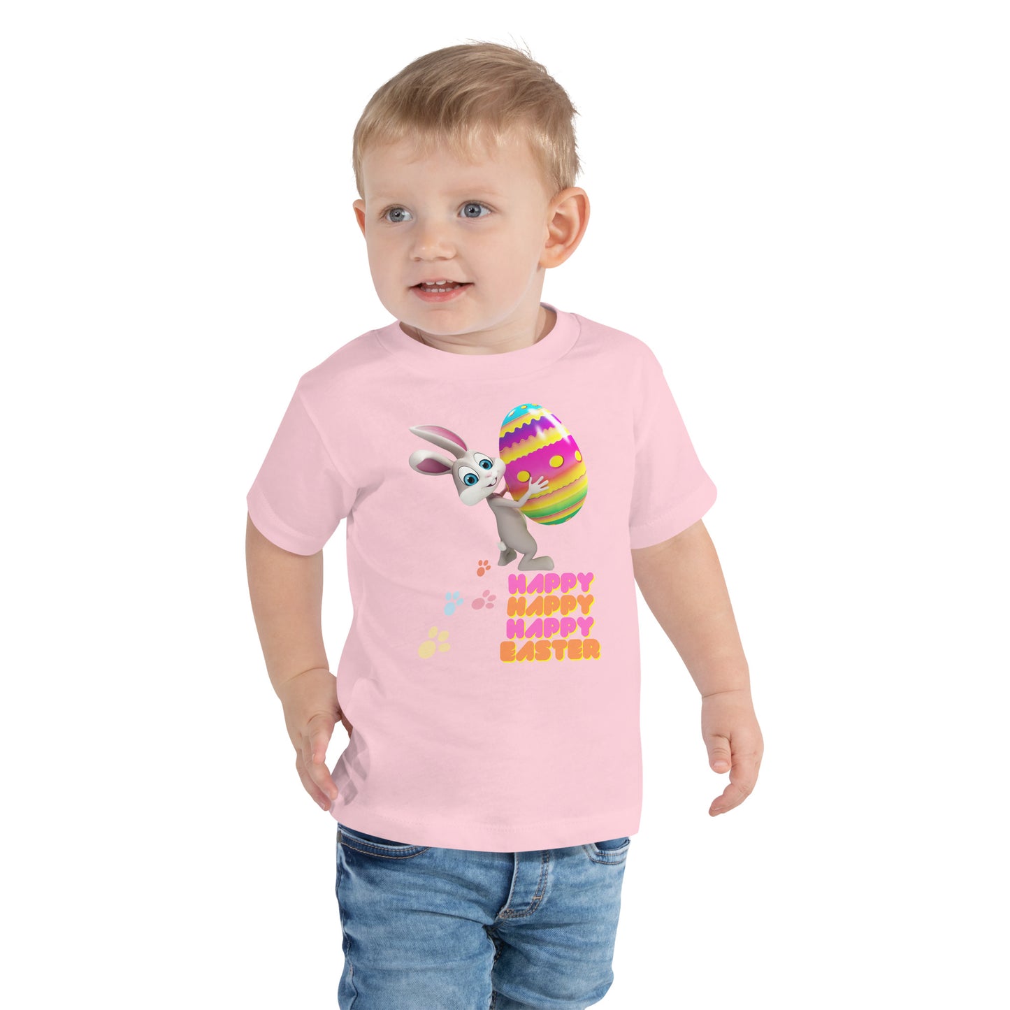 Easter Bunny Graphic Short Tee for Boys and Girls