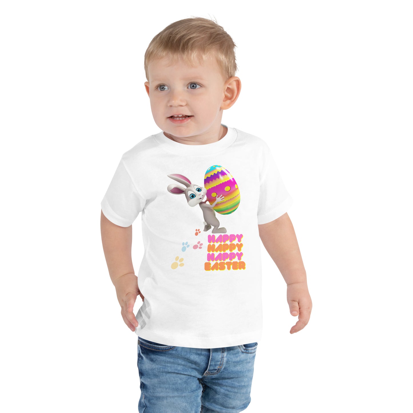 Easter Bunny Graphic Short Tee for Boys and Girls