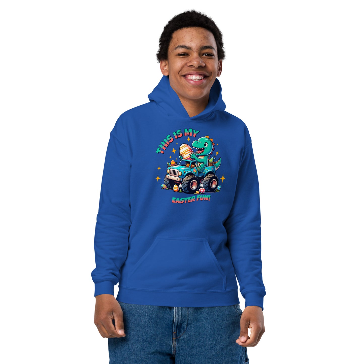 Easter Fun, Youth heavy blend hoodie