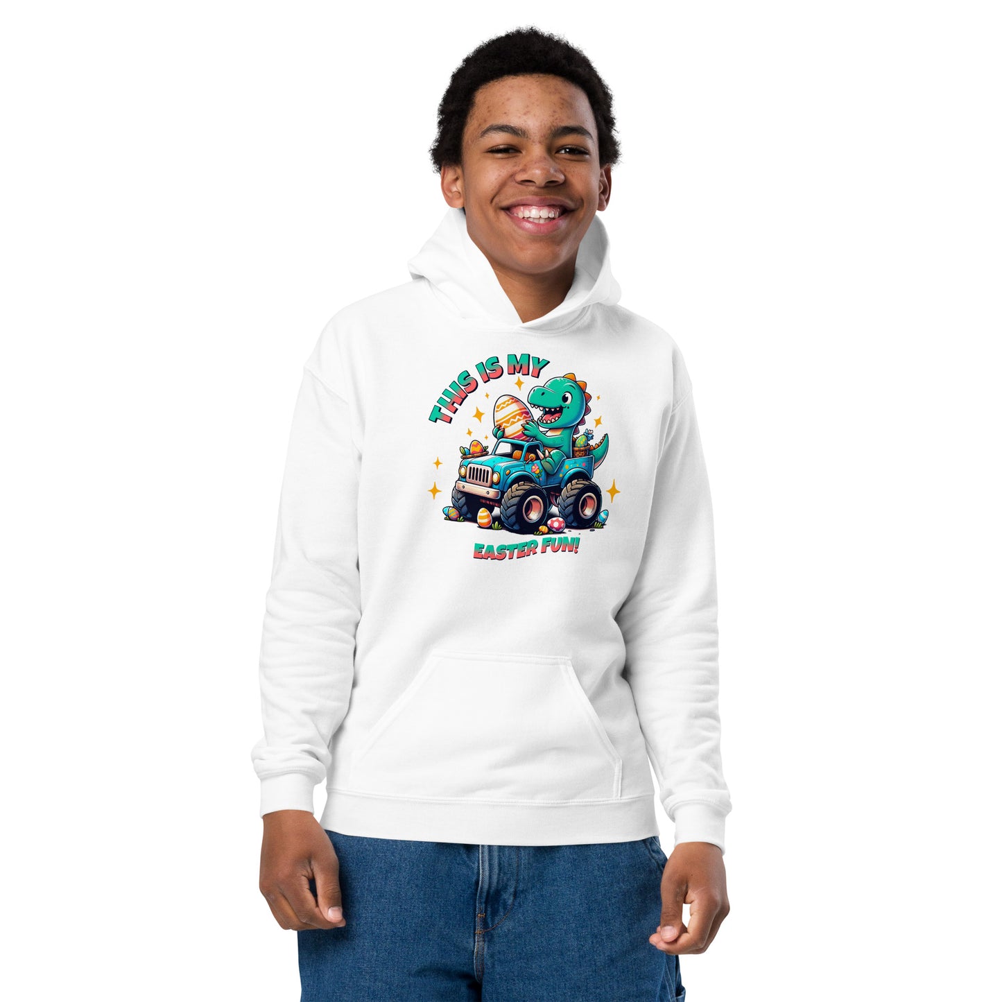 Easter Fun, Youth heavy blend hoodie