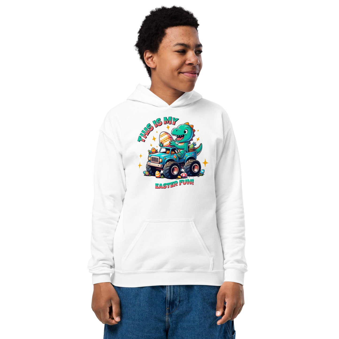 Easter Fun, Youth heavy blend hoodie